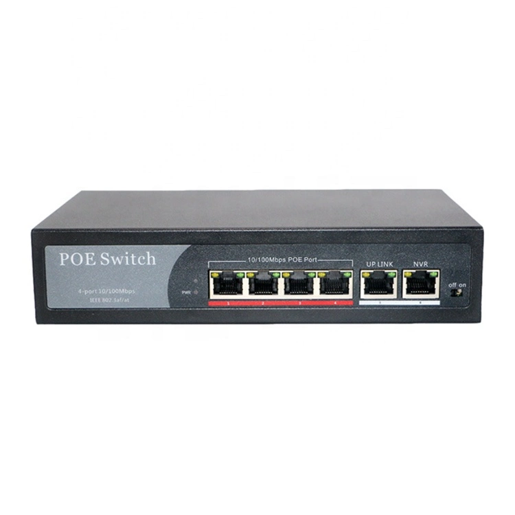 4ep+2e 시리즈 Poe 스위치 OEM ODM 100m 4 10/100Mbps Poe 포트 0