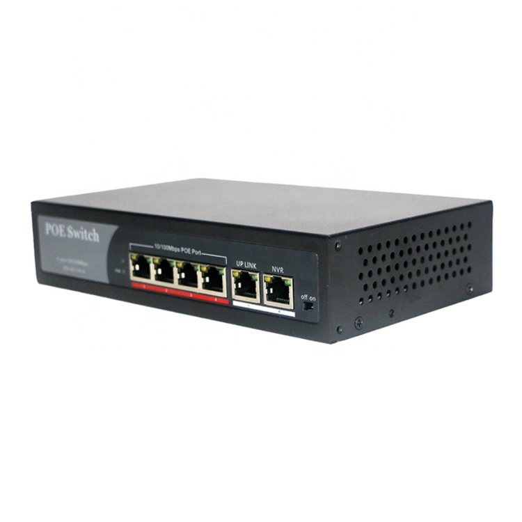 4ep+2e 시리즈 Poe 스위치 OEM ODM 100m 4 10/100Mbps Poe 포트 1