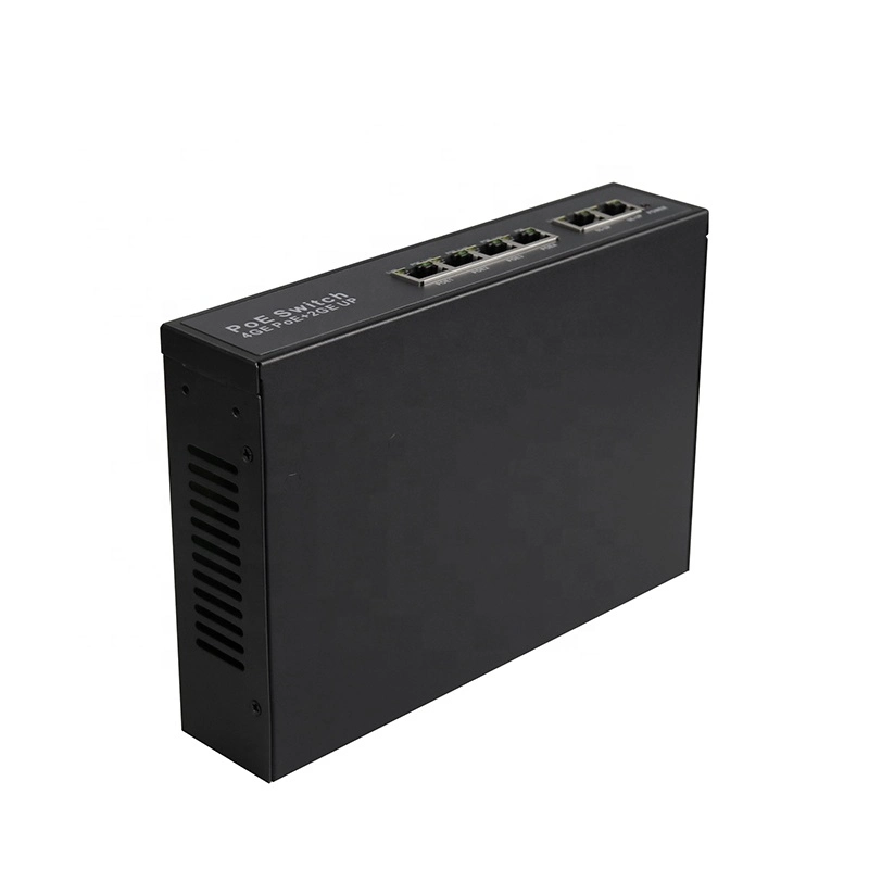 4ep+2e 시리즈 Poe 스위치 OEM ODM 100m 4 10/100Mbps Poe 포트 2
